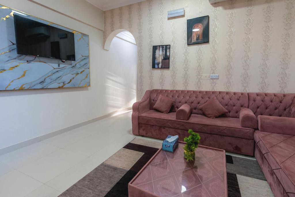 Istumisnurk majutusasutuses Sur Inn Hotel Apartments صور ان للشقق الفندقية