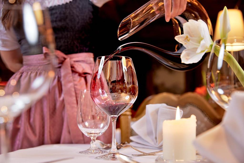 Nápoje v ubytování Hotel Singer – Relais & Châteaux