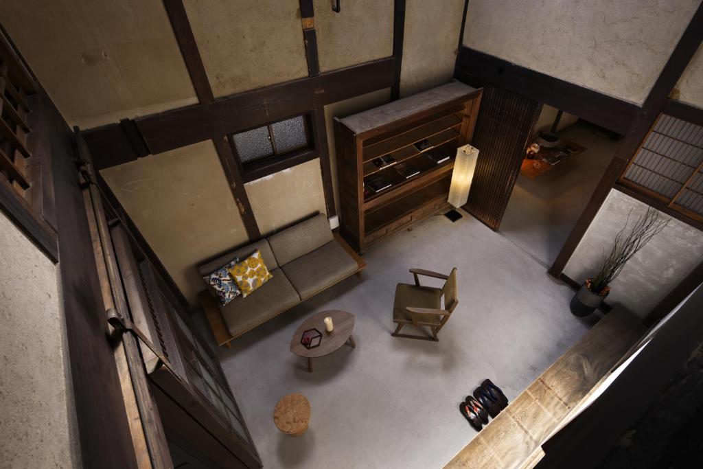 Posezení v ubytování NIPPONIA Sasayama Castle Town Hotel