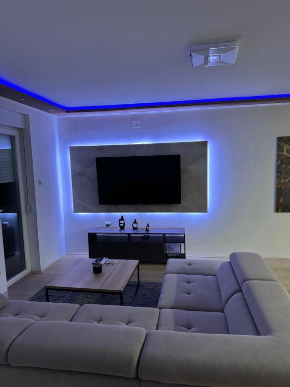 Posezení v ubytování Brasic Apartman