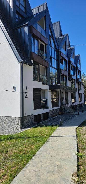 Das Gebäude in dem sich die Ferienwohnung befindet