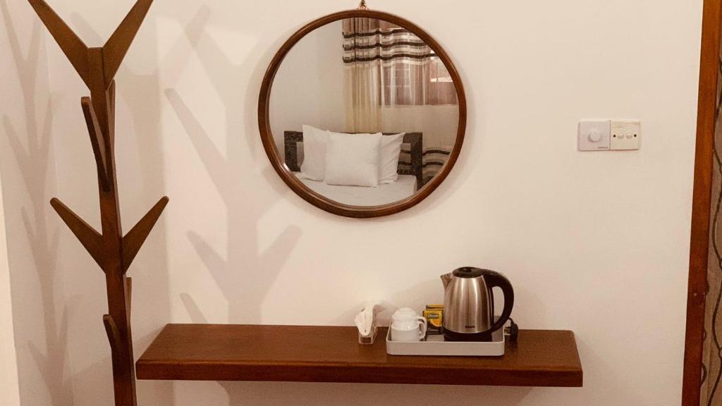 Příslušenství pro přípravu čaje a kávy v ubytování Elysian home villa