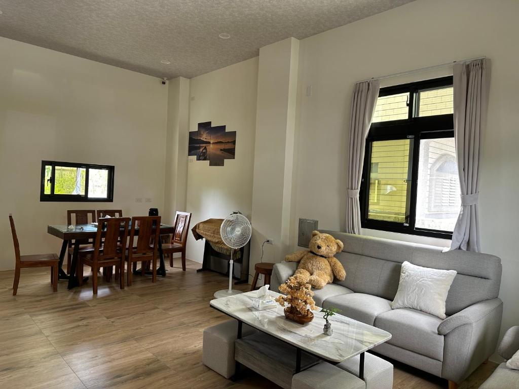 Posezení v ubytování Fulong City B&B