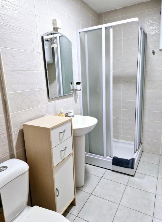Koupelna v ubytování Apartman IDEA