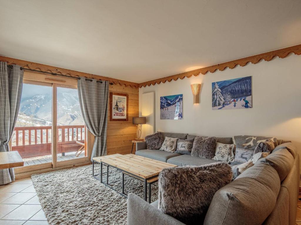 Χώρος καθιστικού στο Appartement 105m² avec Espace Bien-être, Piscine, Sauna, Hammam et Garage - Pied de Pistes - FR-1-461-16