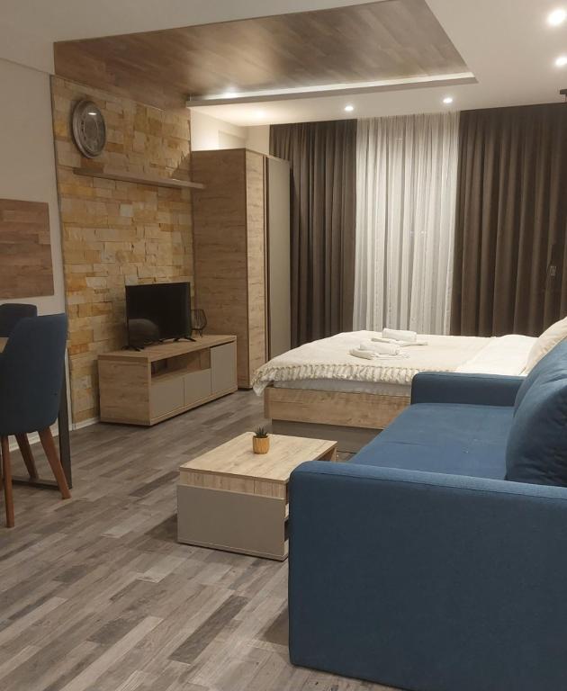 TV a/nebo společenská místnost v ubytování Apartman Viva Milmari