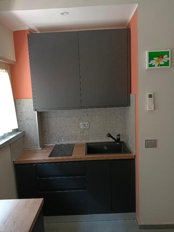 Kuchyň nebo kuchyňský kout v ubytování Monocamper
