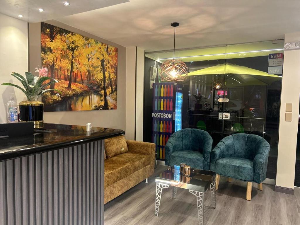 Posezení v ubytování Provenza Medellin Hotel Boutique