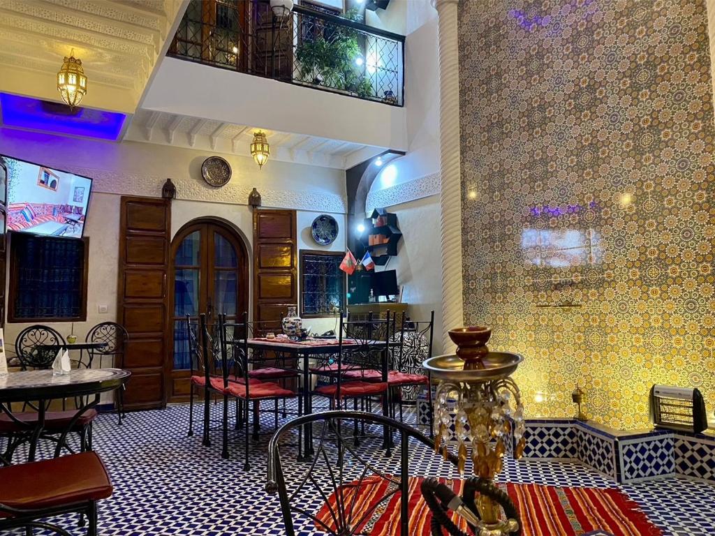 Restaurace v ubytování Riad Lalla Merieme