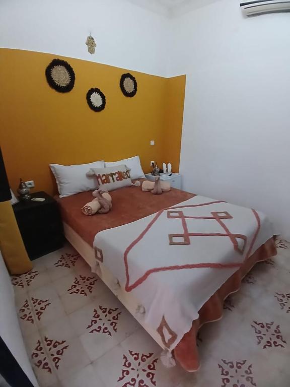 Postel nebo postele na pokoji v ubytování Riad Dantella