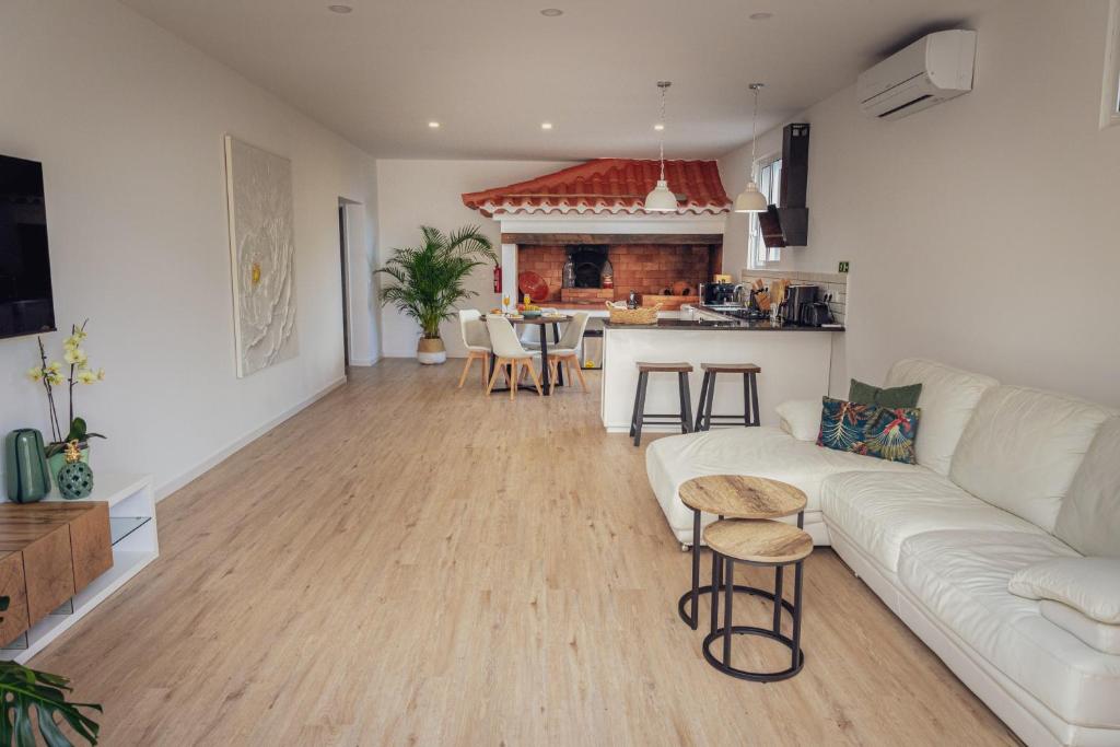 Posezení v ubytování A Casa Da Mãe