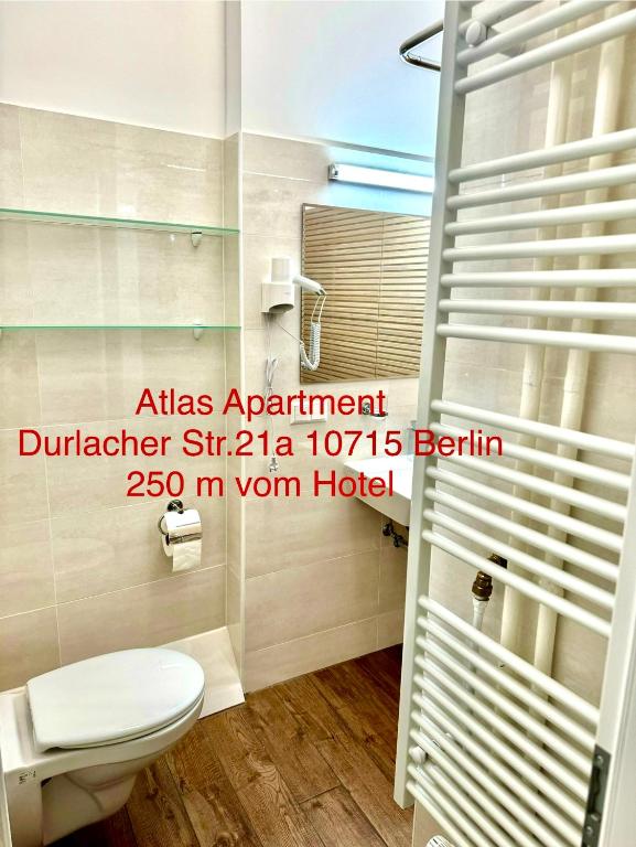 Koupelna v ubytování Atlas Berlin Hotel
