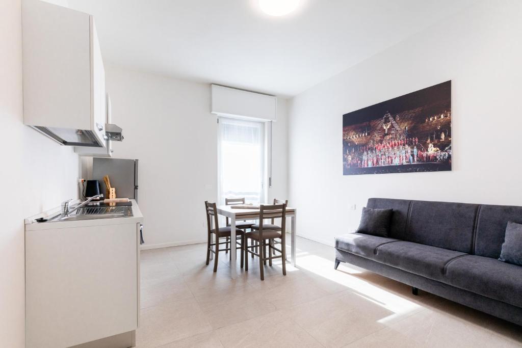 Kuchyň nebo kuchyňský kout v ubytování Residence Signoria degli Scaligeri