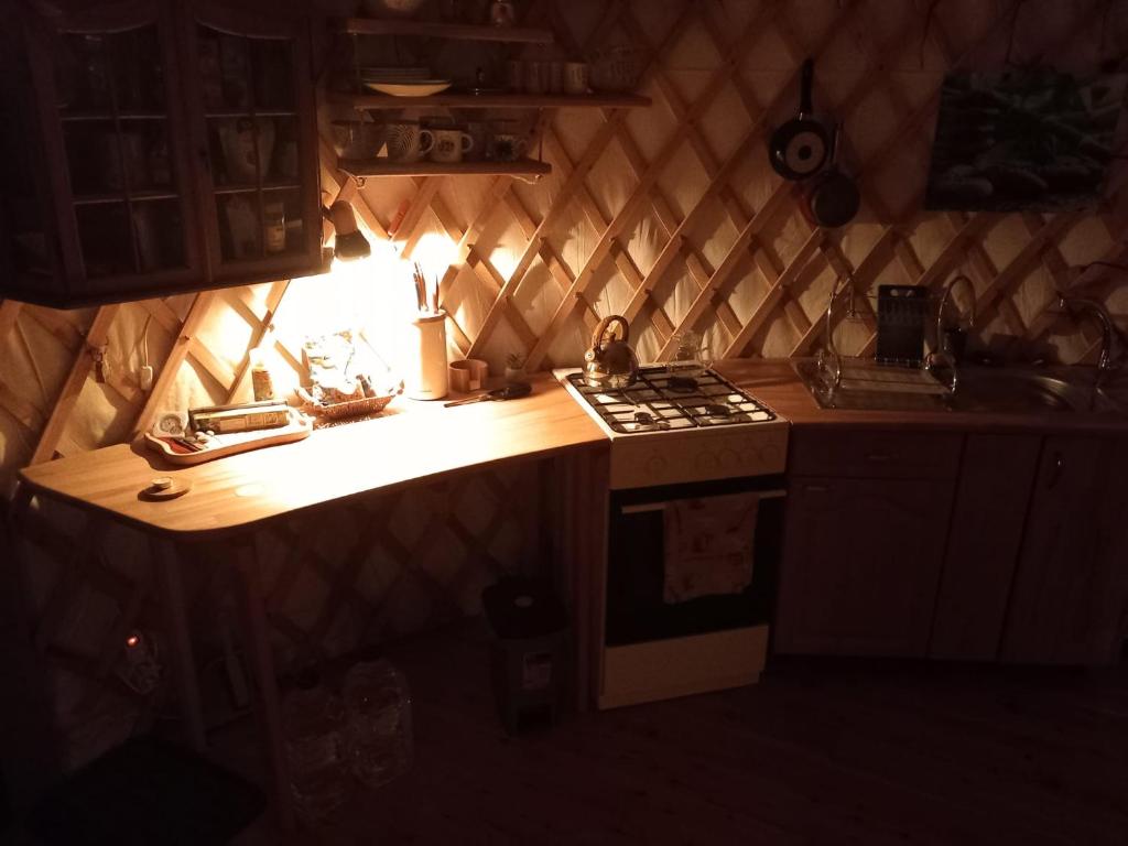 Eldhús eða eldhúskrókur á Jurta v Hájích