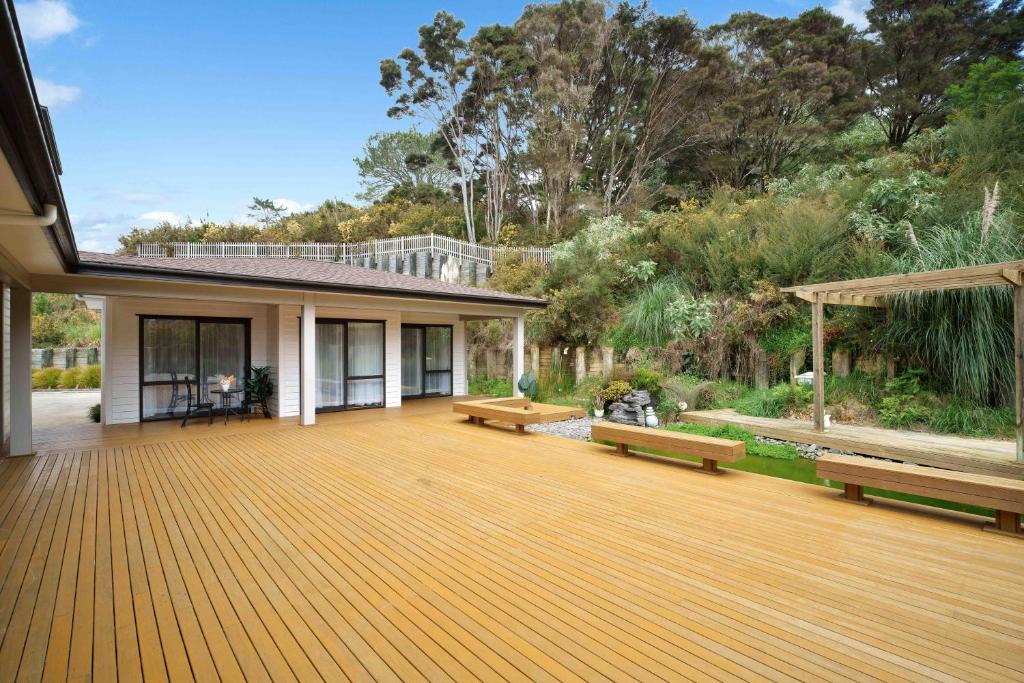 Zahrada ubytování Alpaca Manor Auckland