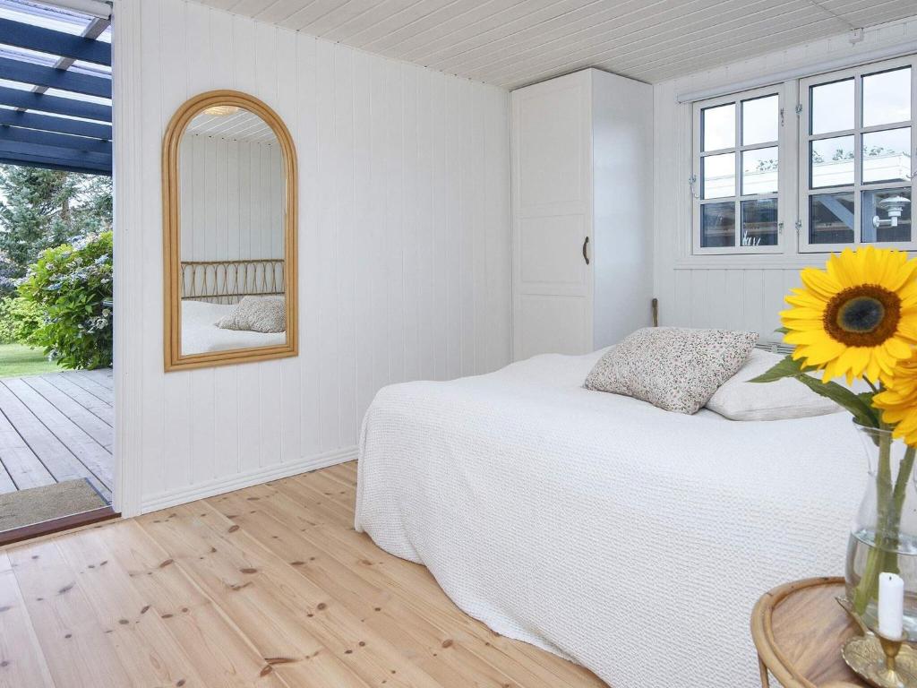 Postel nebo postele na pokoji v ubytování Holiday home Struer XI