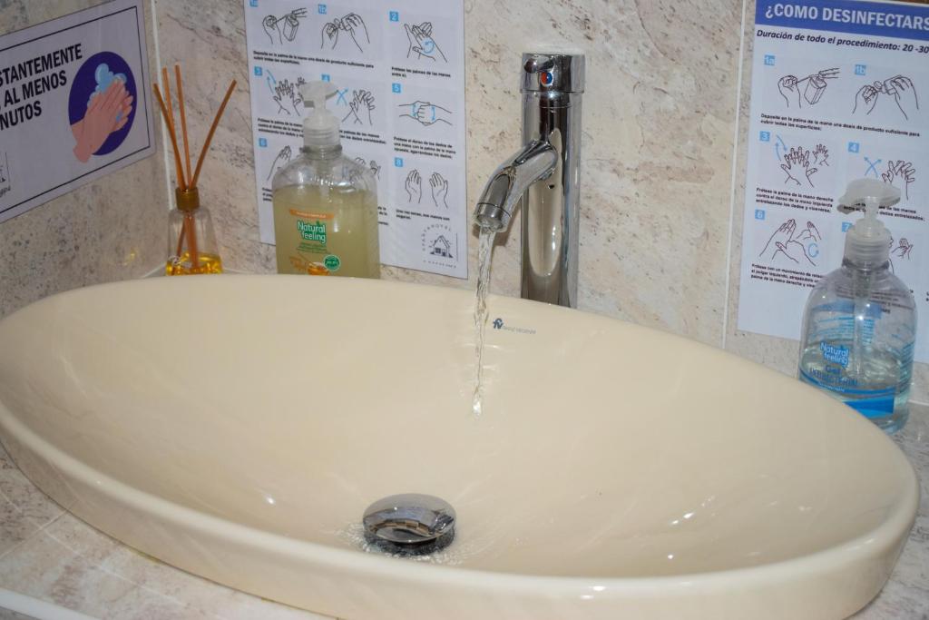 Koupelna v ubytování Apartahotel saquenzipá