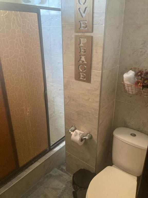 Koupelna v ubytování Habitación en apartamento compartido al frente del cc Unico