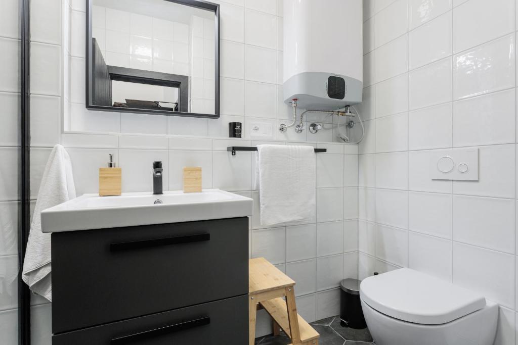 Koupelna v ubytování Apartmány Stříbrná Liška