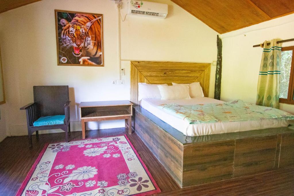 Postel nebo postele na pokoji v ubytování Wild Planet Eco Retreat