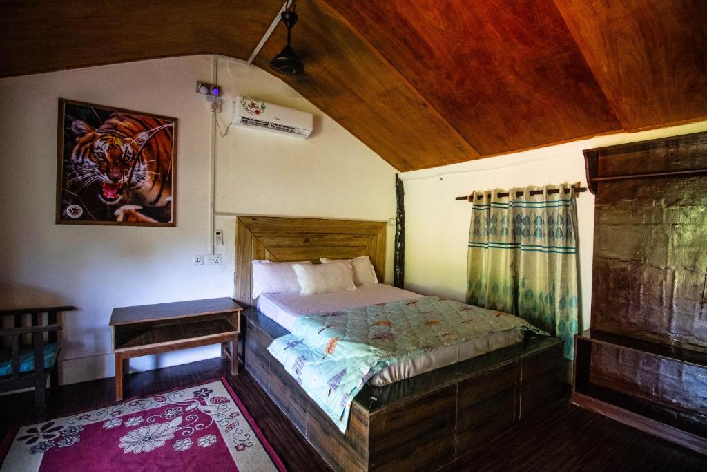 Postel nebo postele na pokoji v ubytování Wild Planet Eco Retreat