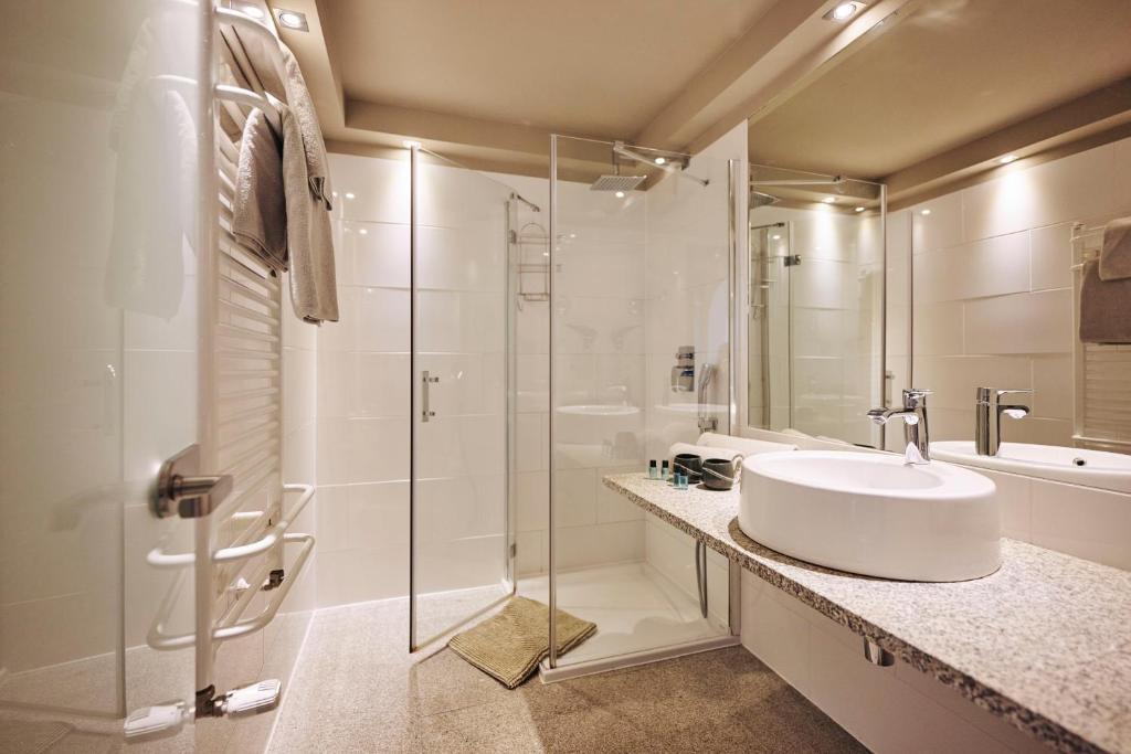 Koupelna v ubytování Arlberg Stuben - das kleine, feine Hotel
