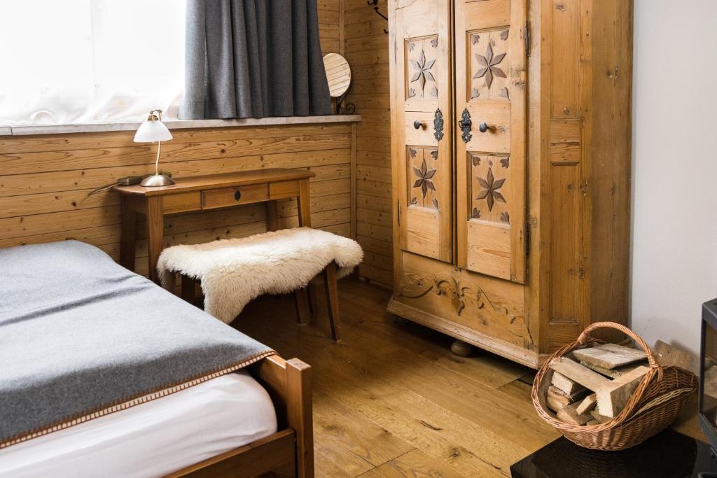 Posteľ alebo postele v izbe v ubytovaní Chalet Almblick