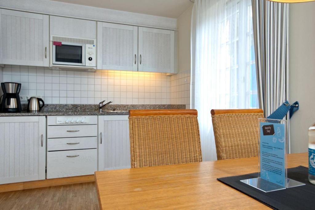 Kuchyň nebo kuchyňský kout v ubytování Hapimag Resort Dünenblick
