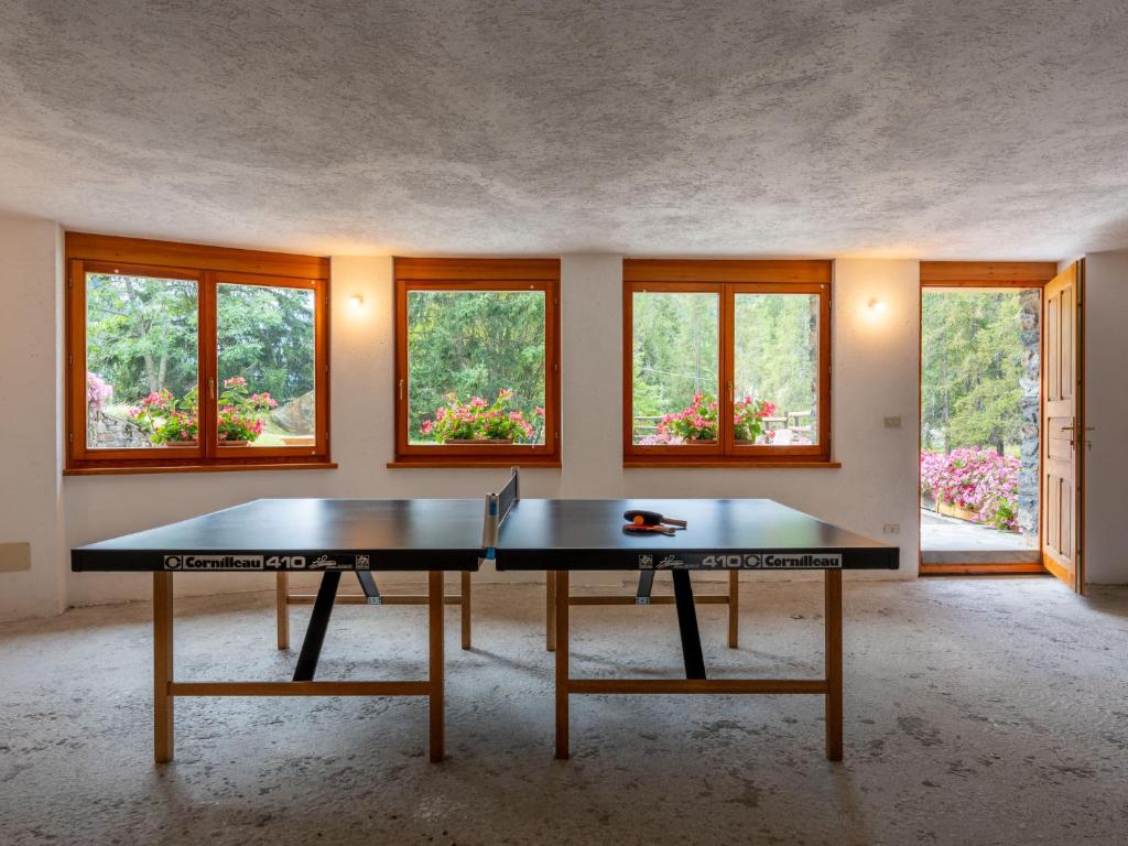 Attrezzature per ping pong presso Chalet Chez Les Roset by Interhome o nelle vicinanze