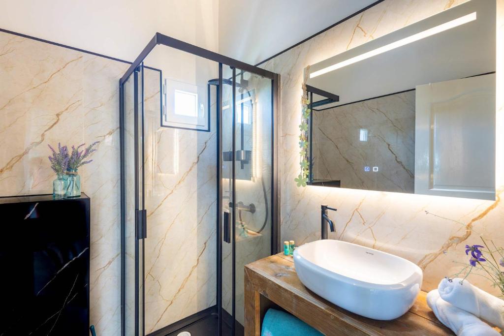 Koupelna v ubytování MasBango Luxury Penthouse at Jan Thiel