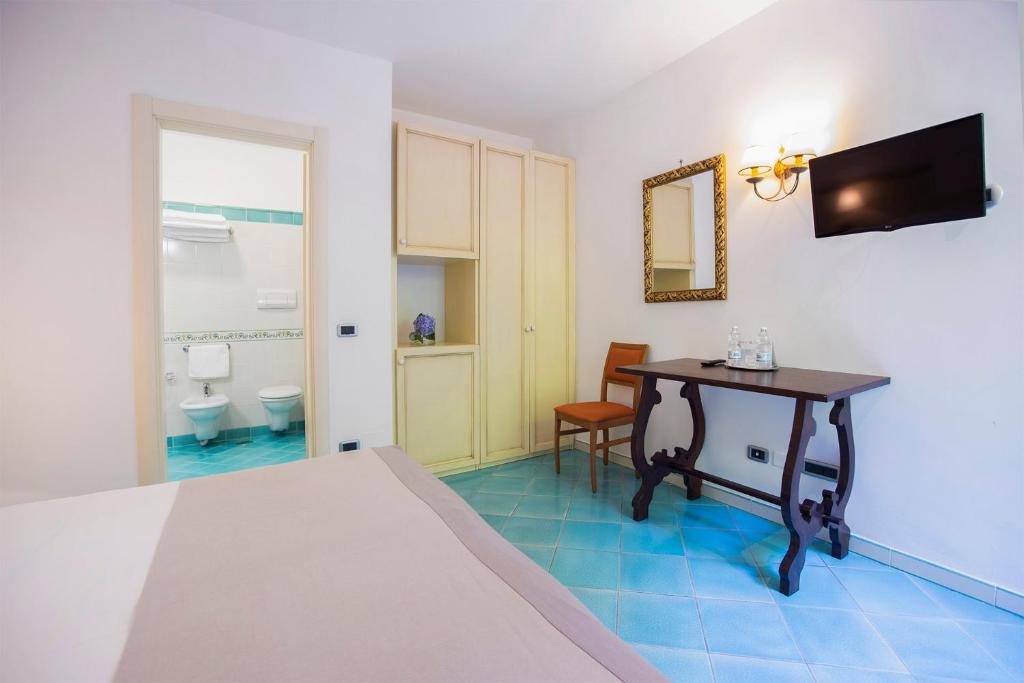 Koupelna v ubytování Hotel La Torre
