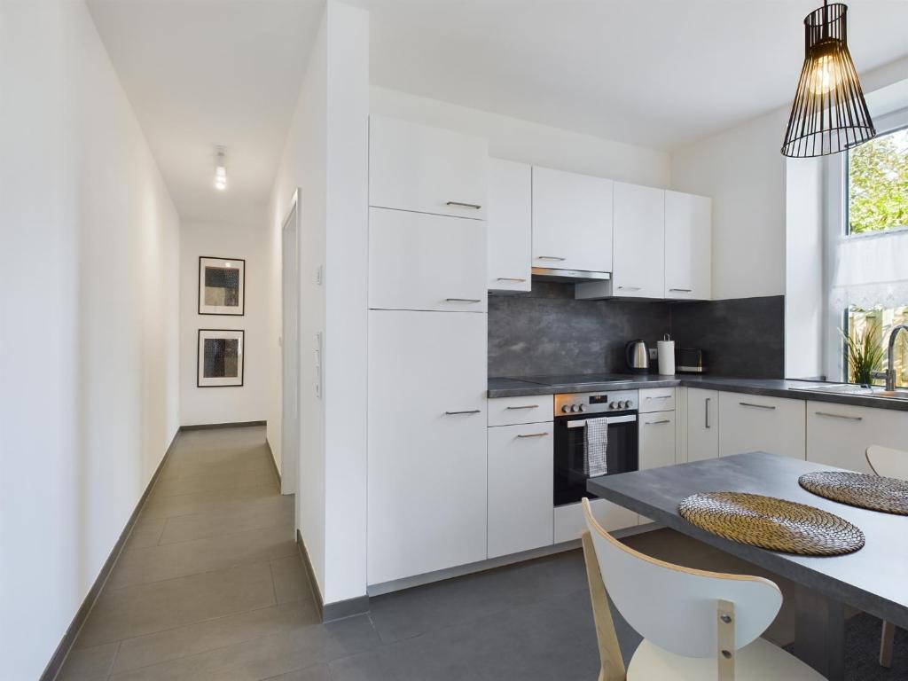 Kuchyň nebo kuchyňský kout v ubytování Studio-Apartment Sophia