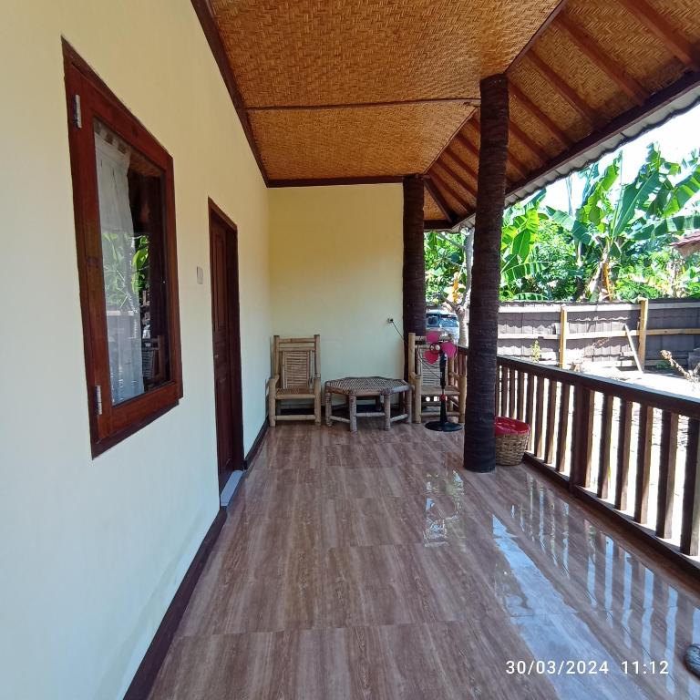 Balkón nebo terasa v ubytování Tangga Bungalows Gili Air