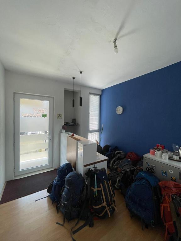 Posezení v ubytování Sky Hostel
