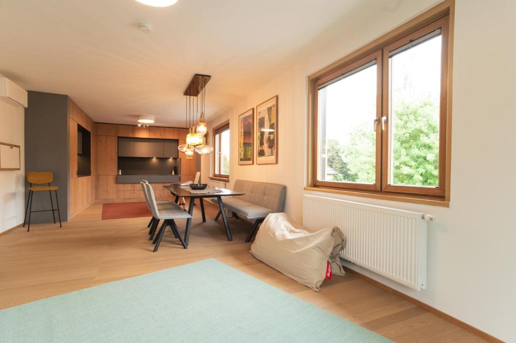 Posezení v ubytování Freiraum im Univiertel und in Seenähe