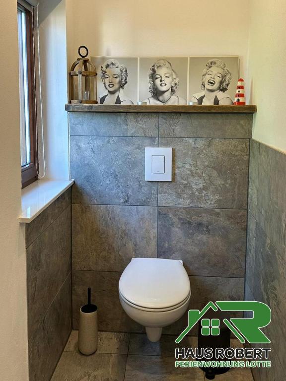 Koupelna v ubytování Ferienhaus Robert