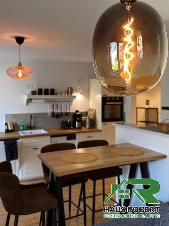 Kuchyň nebo kuchyňský kout v ubytování Ferienhaus Robert