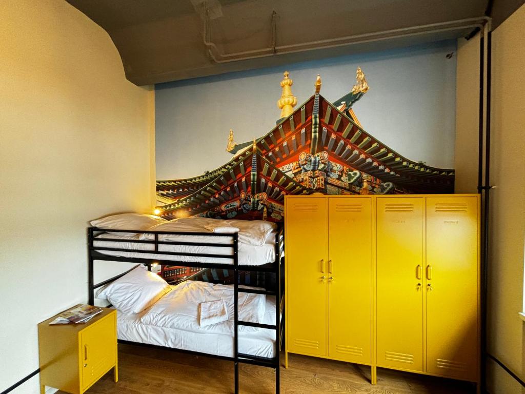 Postel nebo postele na pokoji v ubytování Coffee Inn Hostel Berlin