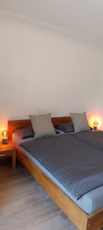 Postel nebo postele na pokoji v ubytování Appartement Bergzauber
