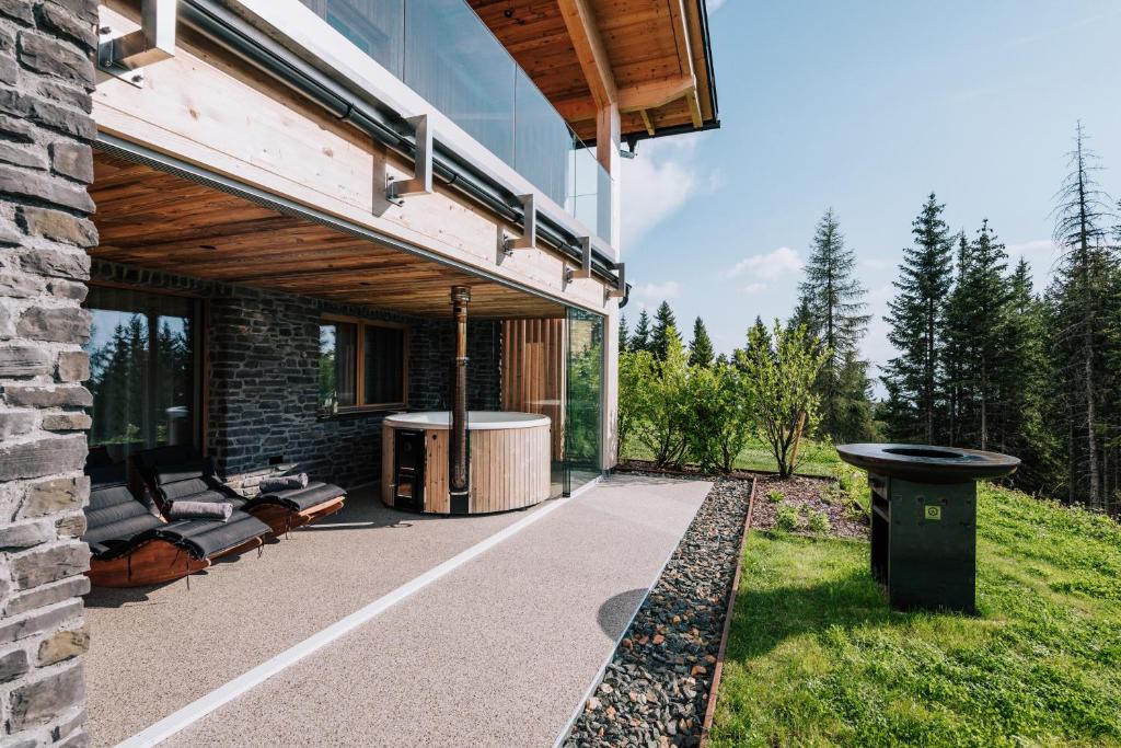 Zahrada ubytování Almchalet - Luxus am Fuße der Koralpe