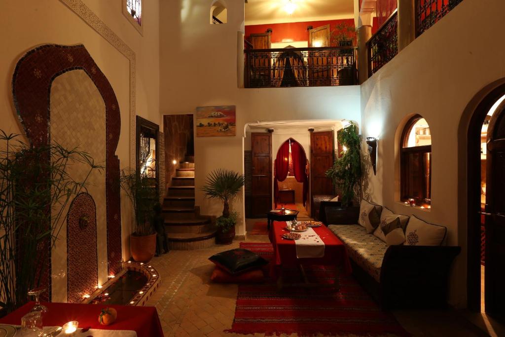 Posezení v ubytování Samira Riads & Spa