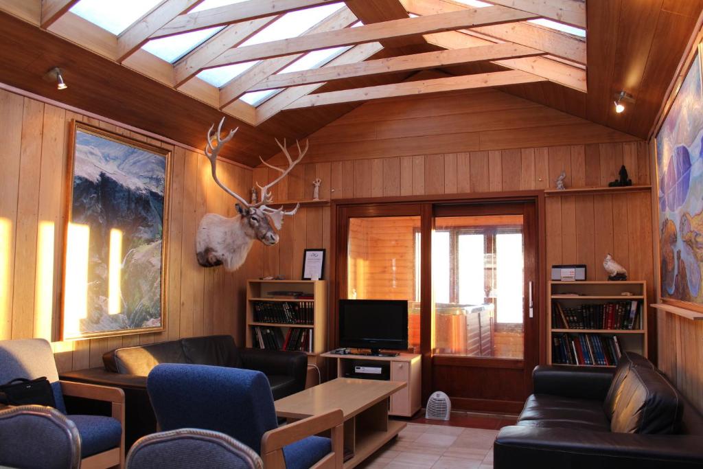 TV/Unterhaltungsangebot in der Unterkunft Úthlíd Cottages