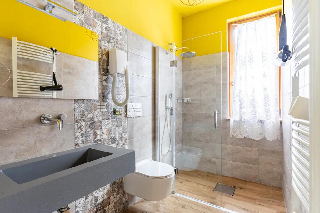 Koupelna v ubytování Agritur Michelotti Giancarlo