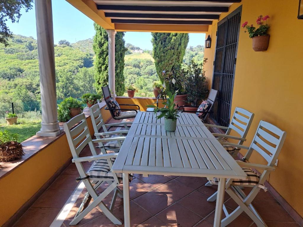 Balkón nebo terasa v ubytování Casa rural Villa Manuela