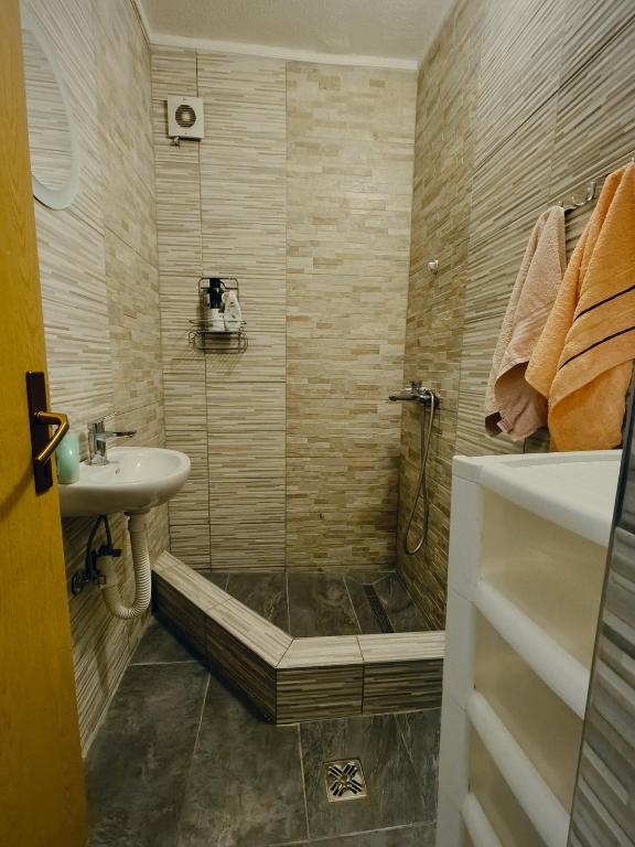 Koupelna v ubytování Hostel Backpackers