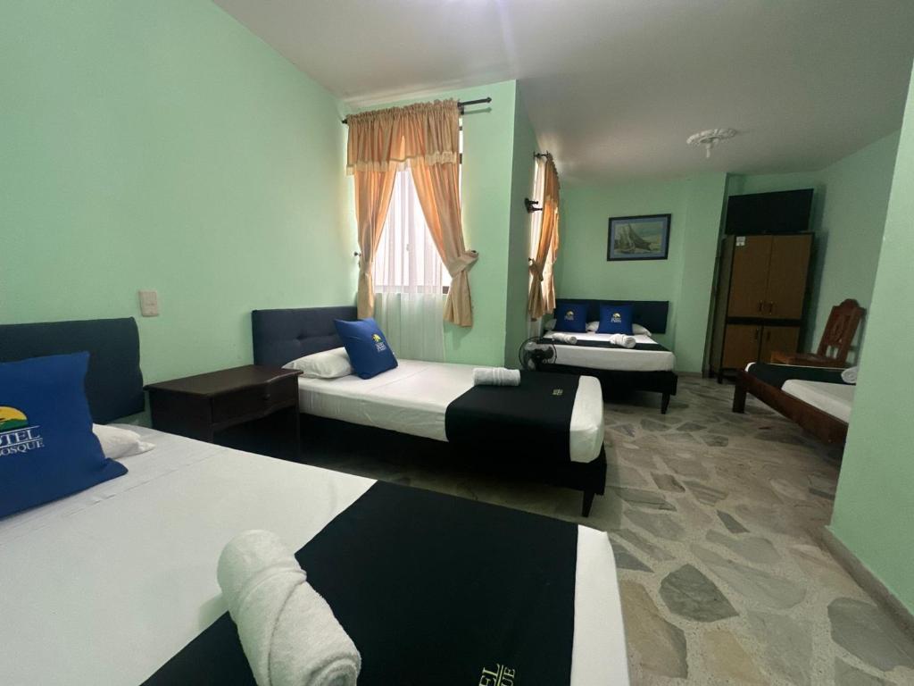 Hotel El Bosque - 四倍房间