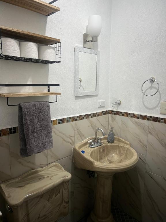Koupelna v ubytování Casa Macetas