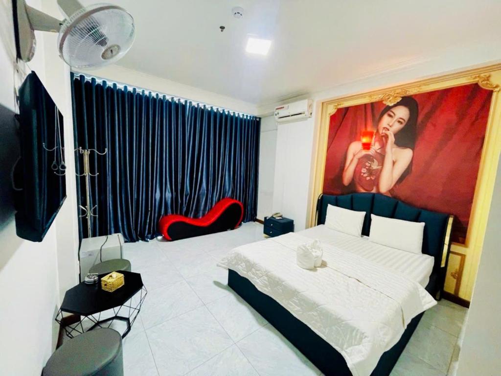 Postel nebo postele na pokoji v ubytování Nam Anh 3 Hotel