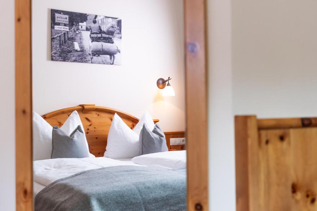 Postel nebo postele na pokoji v ubytování Gästehaus Pilz Schladming