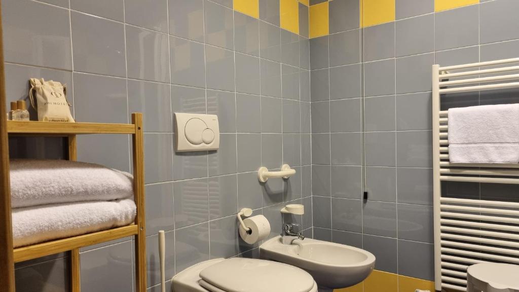 Koupelna v ubytování Phi Hotel Homy Druento